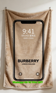 Burberry London England Flannel Fleece Sofa Throw Blanket B178